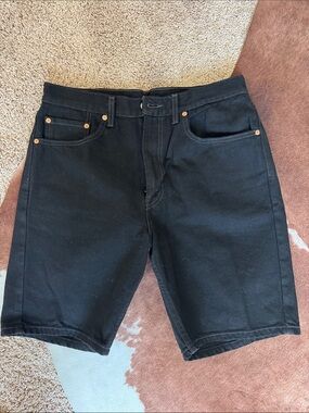 Levi's Black Classic Denim Shorts